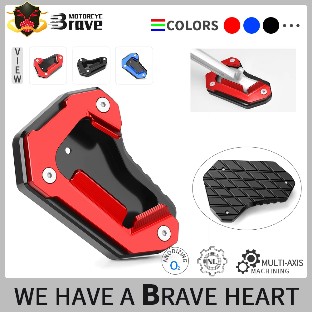 

For Tiger Explorer TIGER EXPLORER XC 2011 2012 2013 2014 2015 Motorcycle Aluminum Decoration Kickstand Sidestand Extension Pad