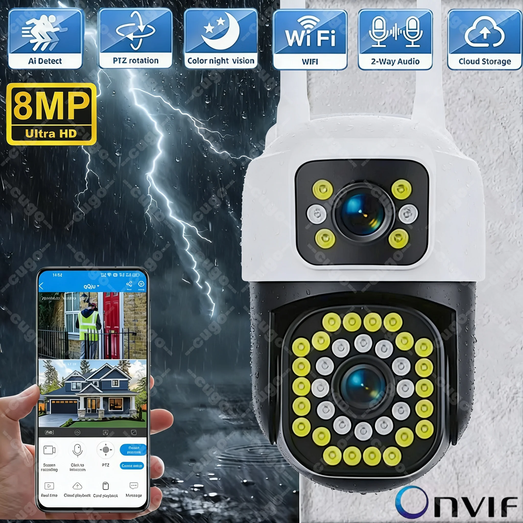 4K 8MP Wifi Surveil…