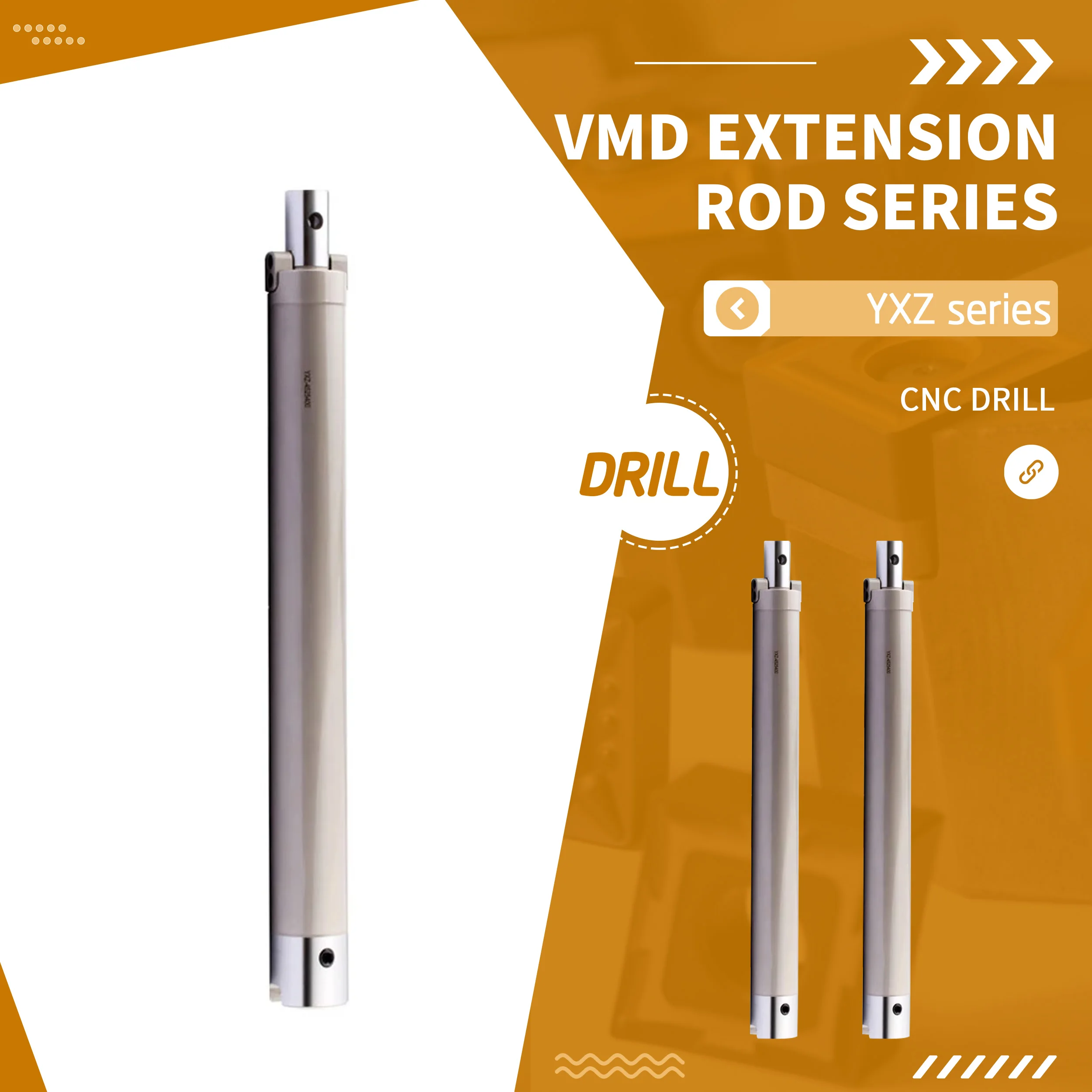 

CNC Lathe Internal Cooling Drill Bit Tools VMD Extension Rod Series YXZ-3016100 4525200 5030300 7040400 YXZ 8050400 Connect Tool