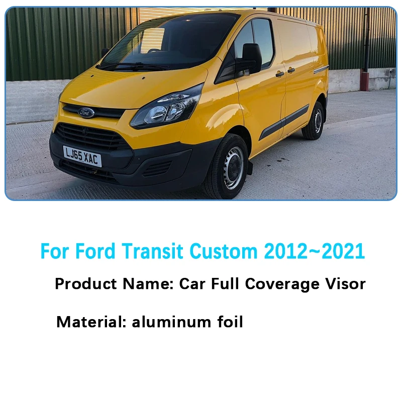 Fit For Ford Transit Custom 2012 2013 2014~2021 Tourneo Car Sunshades Cover Anti-UV Sunscreen Window Coverages Visor Accessories