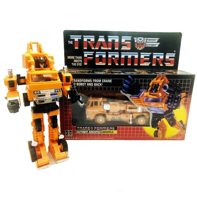 Auf Lager Transformers Spielzeug US-Version G1 84-86 KO Grapple Modell Robot Collection Actionfigur Spielzeug Geschenk Hobby