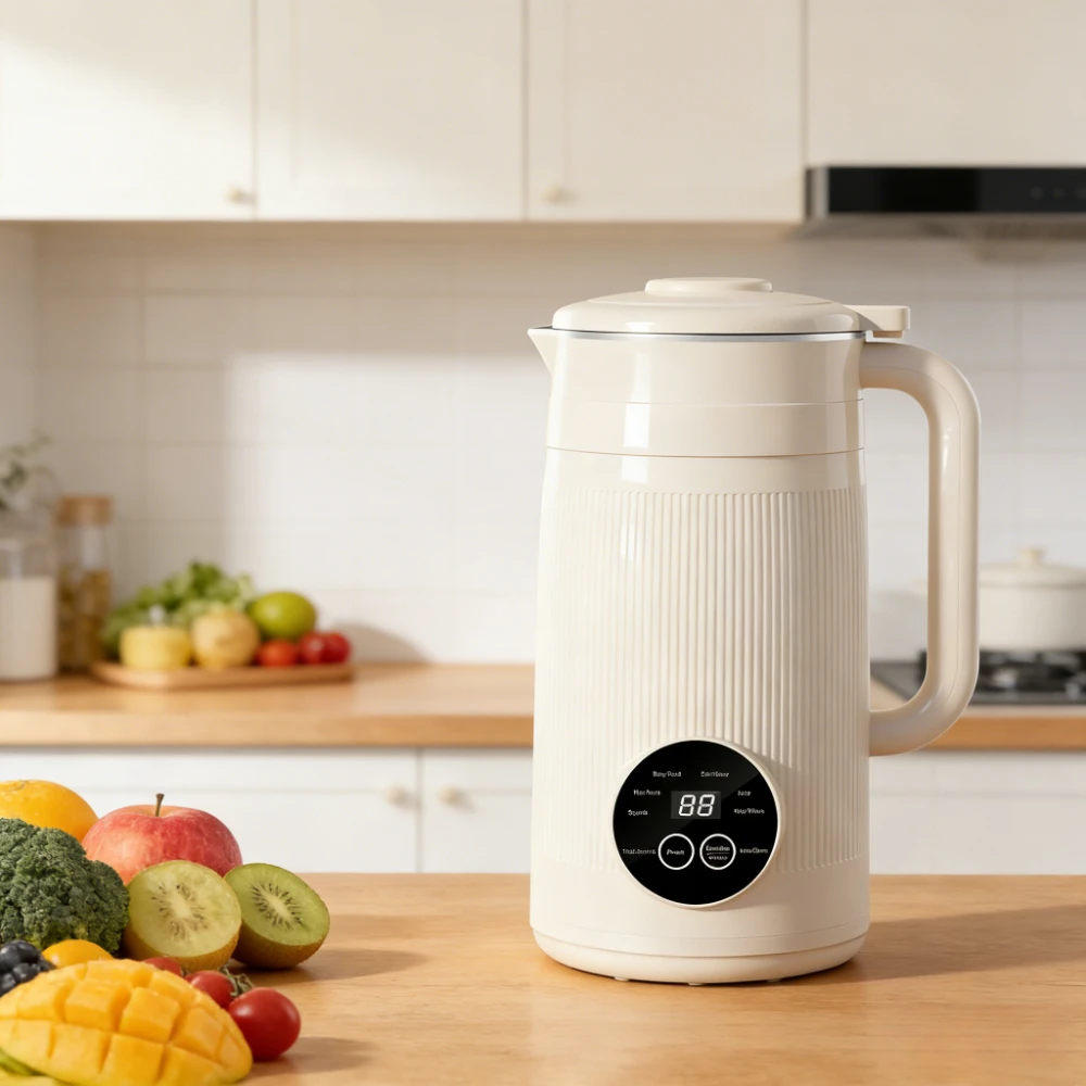 

8-in-1 Soybean Milk Maker 1.5L Homemade Blender with Touchscreen,304 Stainless Steel Inner Tank Quiet Smart Breaking Machine