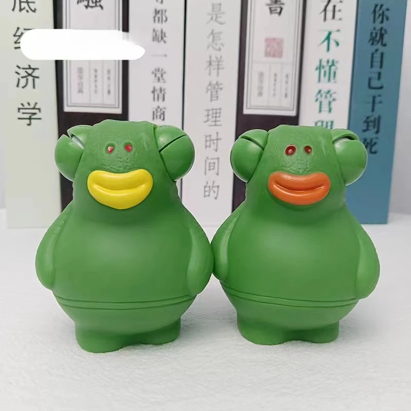 

Милые уродливые милые музыкальные игрушки для снятия стресса, газет зеленой головы монстра, безопасный материал, креативный орнамент, украшение