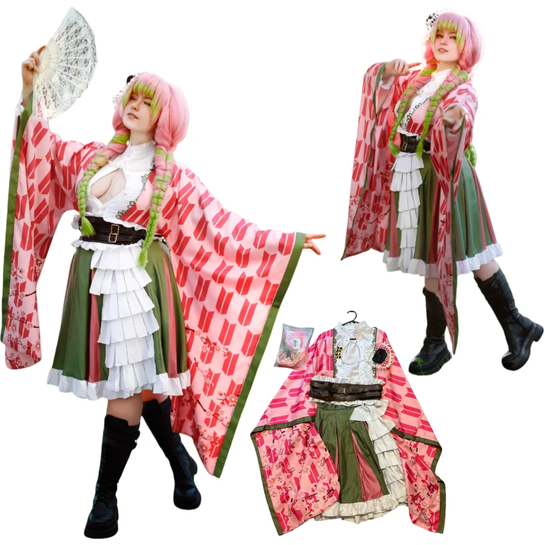 

Mitsuri Cosplay Kanroji Mitsuri Cosplay Costume Wig