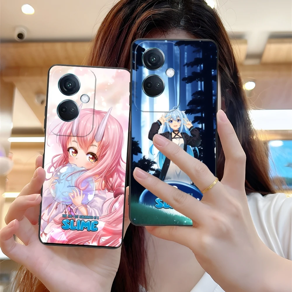 Slime Tensura Rimuru Mobile Phone Case for OPPO Find X5 X3 X2 A93 Reno 8 7 Pro A74 A72 A53 Black Soft Phone Cover Shell