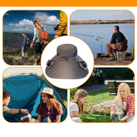 2025 New Outdoor Camping And Nature Hike Hat Solar Charging Summer Fishing Hat Large Size Rechargeable Men's Gift For Father