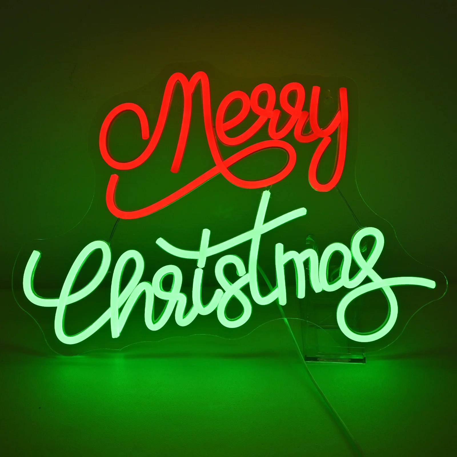 

Merry Christmas Neon Sign For Wall Decor Hanging Room Decoration For Xmas Party Home Room Bar Club USB Powered Art Letter Lamp