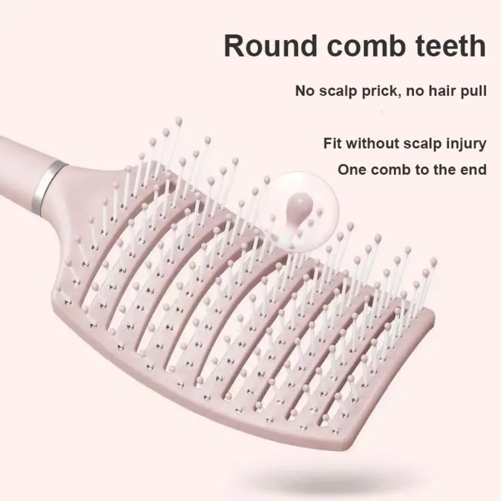 

High Temperature Resistant Bouffant Hair Arc Structure Hollow Comb For Curly Hair Long Hair Scalp Massage Comb Air Cushion Comb