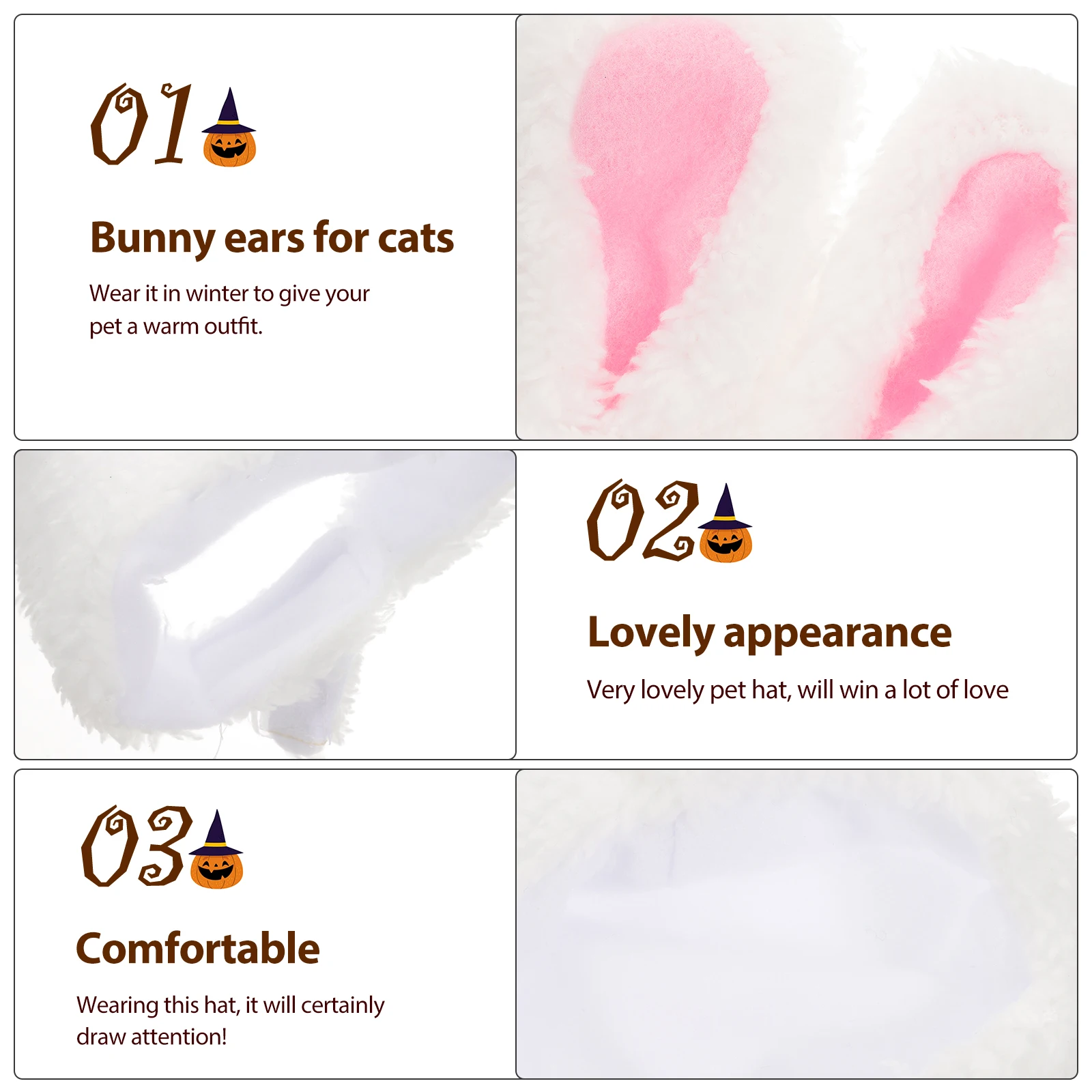 

Bunny Hat Small Dog Pet Costume Accessories Rabbit Headwear for Cat Mini Cute Pets