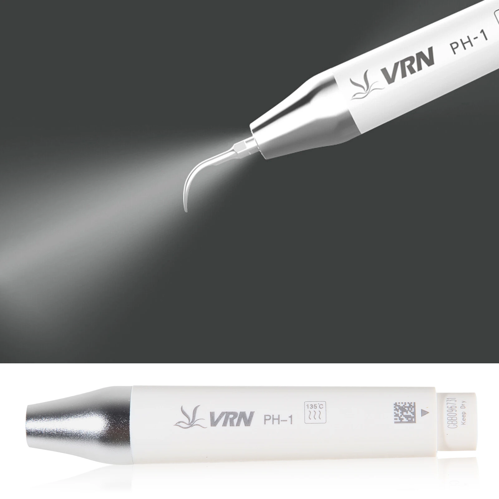 VRN-A8 Dental Wireless Ultrasonic Scaler with LED Detachable Cable Standard Version Handpiece Dentist Fit Woodpecker EMS