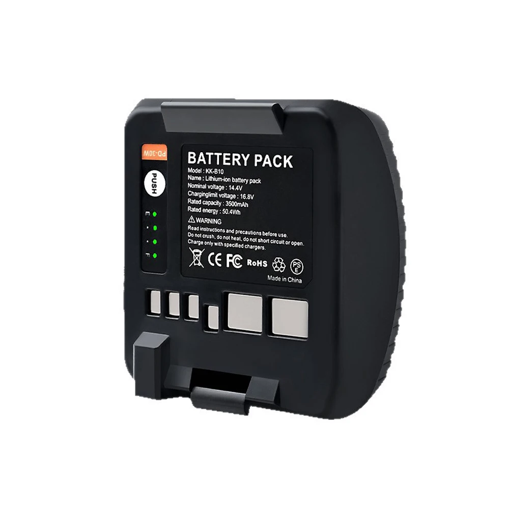 3500mAh Rechargeable Battery Pack for Profoto B10 B10 plus B10X B10X plus Monolight 14.4V High Capacity Backup Power Supply