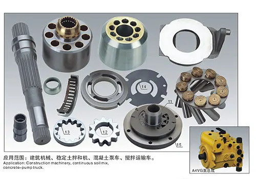 

A4VG125 cylinder body, plunger, oil distribution plate and other hydraulic plunger pump accessories