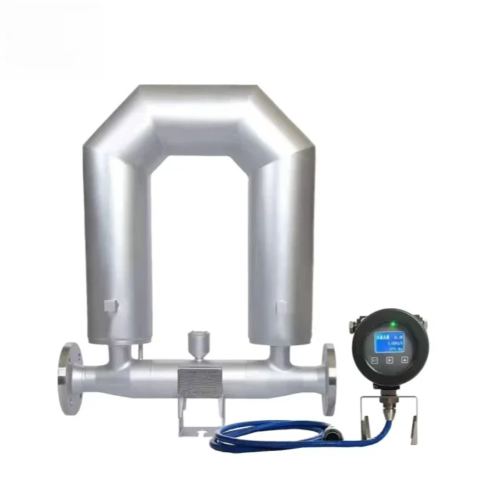 High Precision Direct Mass Flow Measurement Crude Oil LNG LPG Flowmeters Elbow Design Coriolis Mass Flowmeters