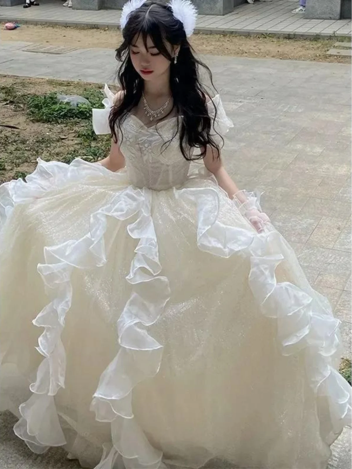 

Ele Esca Princ Evening Gown Women's 2025 New Light Luxury Small ence High End Banquet Art Exam Performance Adu...