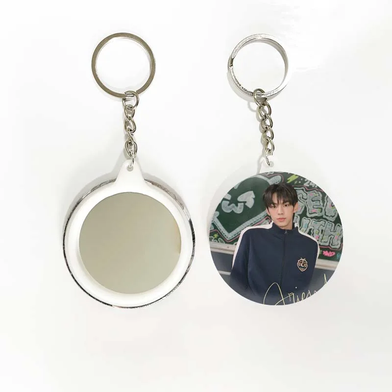 KPOP TWS Sparkling Blue Album BFF Photos Print Badge Mirror Keyring Shinyu Dohoon Youngjae Bag Accessories Fans Birthday Gifts