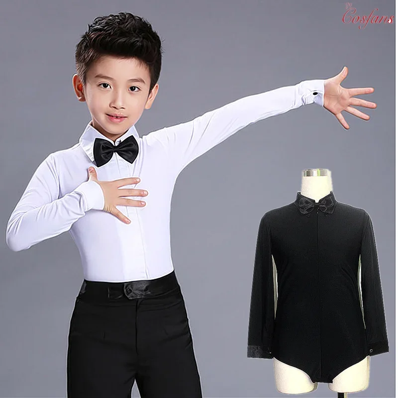 Vestido masculino e masculino de dança latina, roupa de baile, camisa e calça, roupas infantis