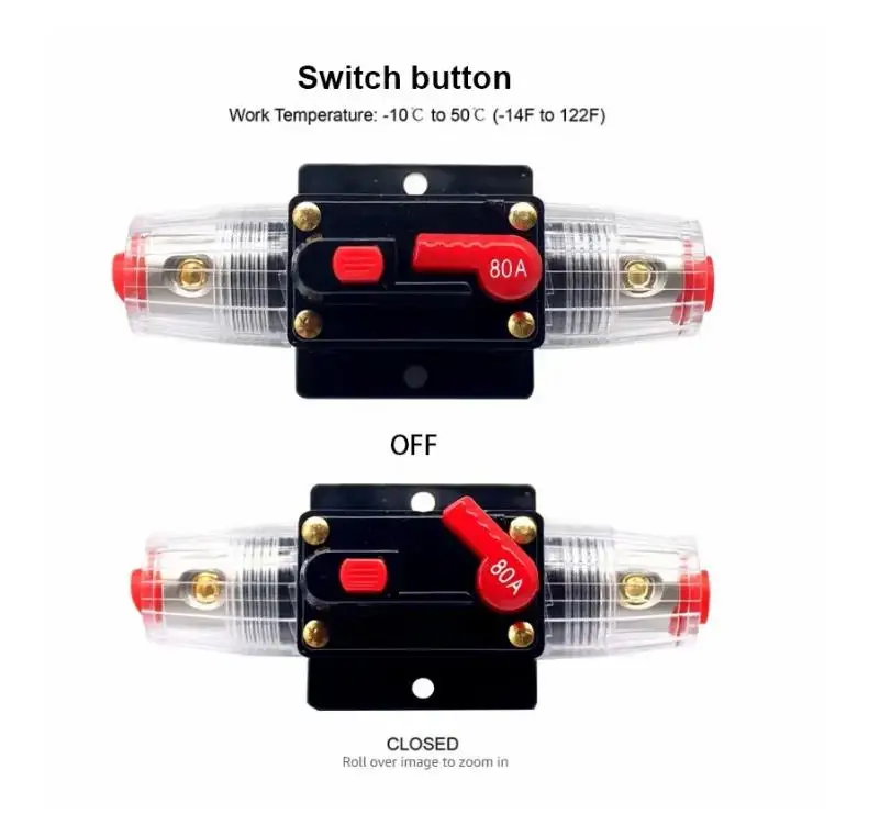 20A - 150A Automatische Sicherung Automat Automatik Schalter Auto KFZ 12V / 24V Car Accessories