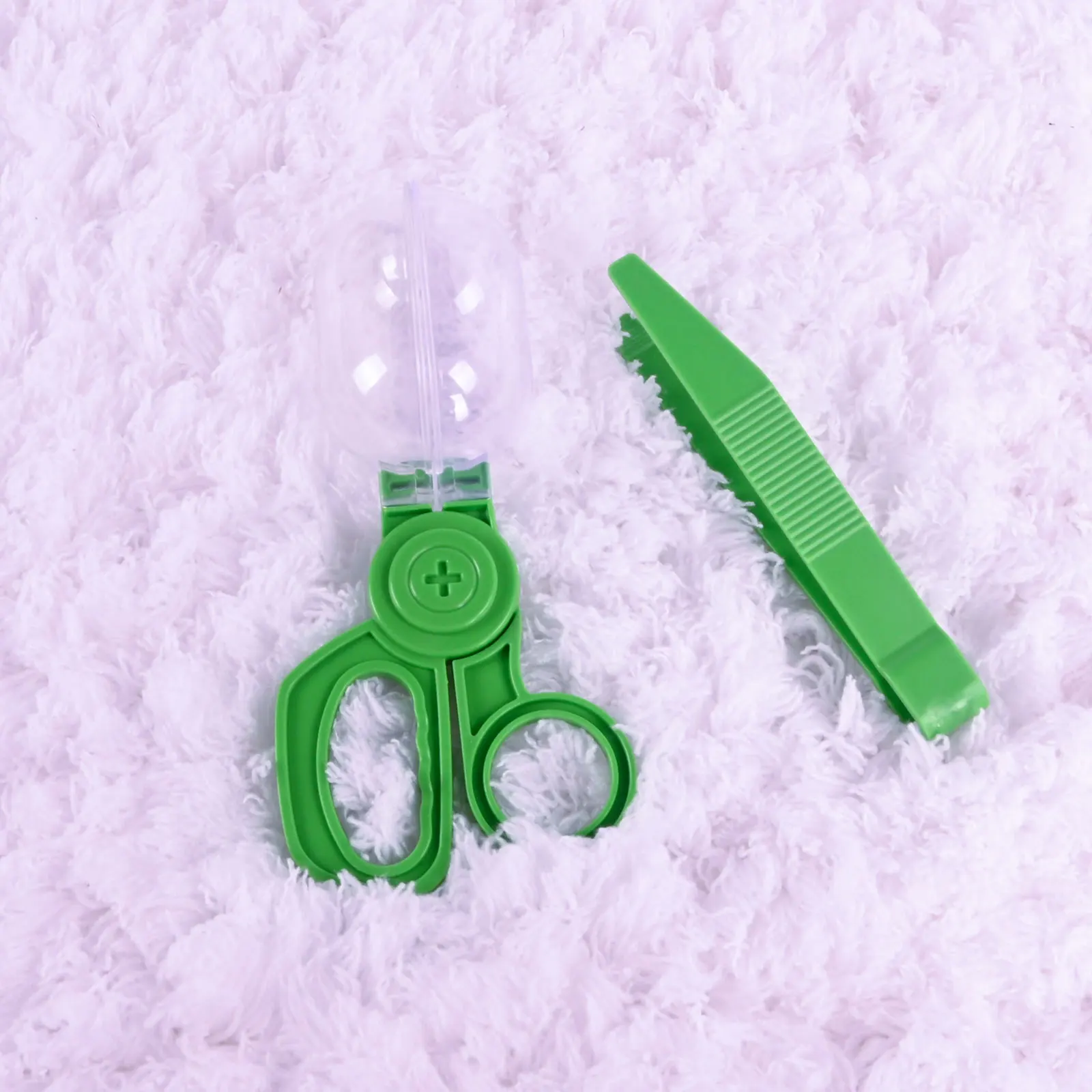 صندوق مراقبة الحشرات على شكل كبسولة، مشبك مراقبة شفاف، ملاقط، ملحقات ألعاب المغامرة #3