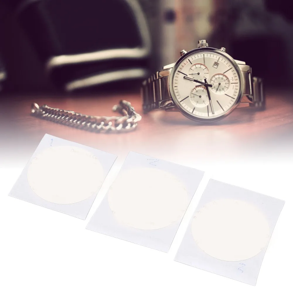 3pcs Transparent Color Watch Bezel Ring 400°F Tolerance Adhesive Strength Ceramic Watch Bezel Bezel Insert Watch Repair