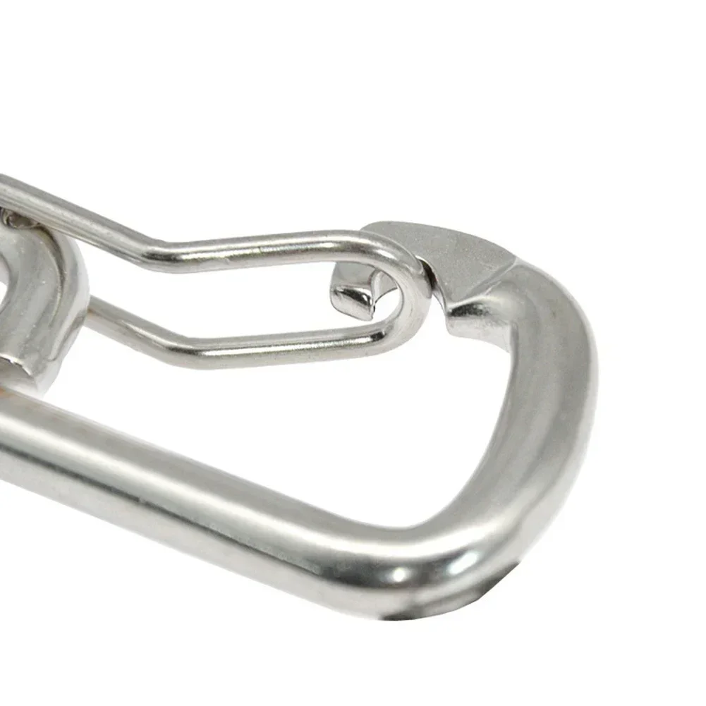 Accessory Carabine Carabiner Diving Hook Lightweight 80mm Portable Safety Scuba 316 Stainless Steel Anti-corrosion