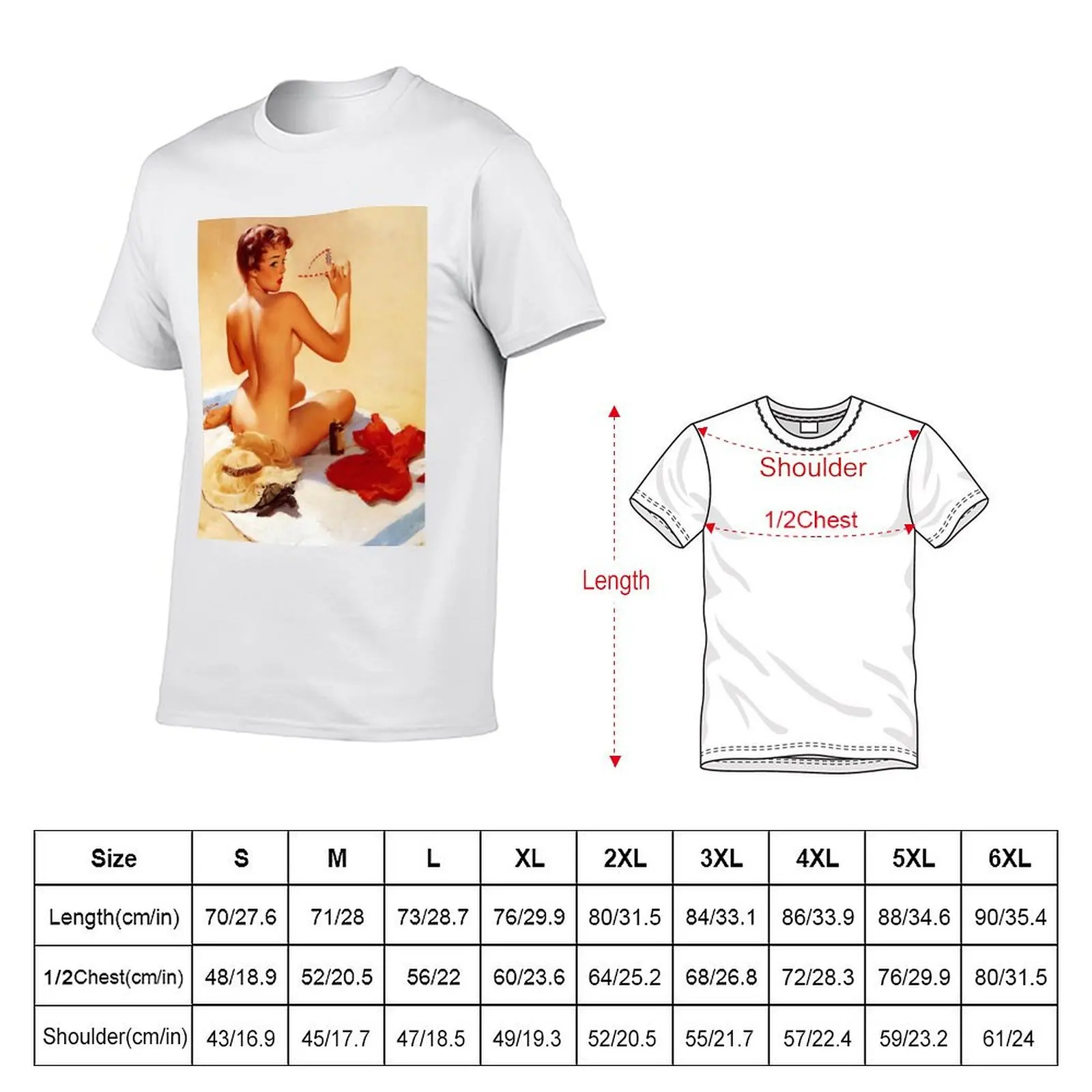 Gil Elvgren Appreciation T-Shirt Big and Tall Gym T-Shirt