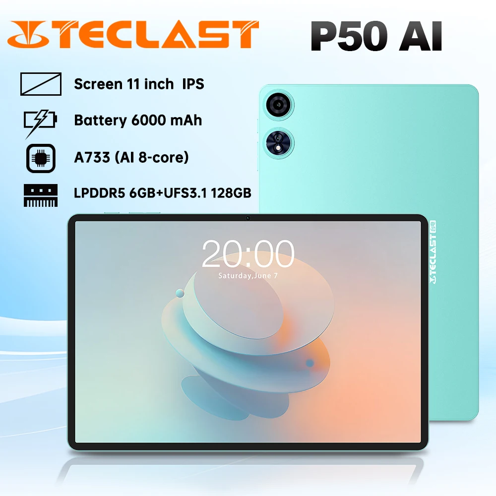 【Новинка】Планшет Android 15 Teclast P50Ai