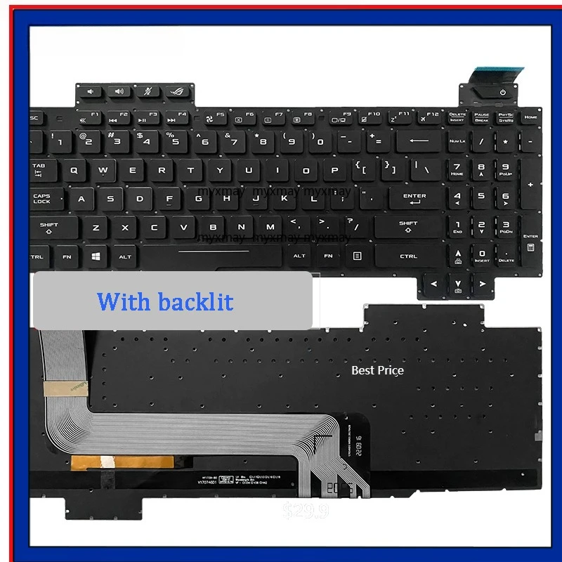 

Новая оригинальная клавиатура для ноутбука ASUS ROG GL503V GL503VS/VD GL703V GL703VM GL703GE/GS/GM