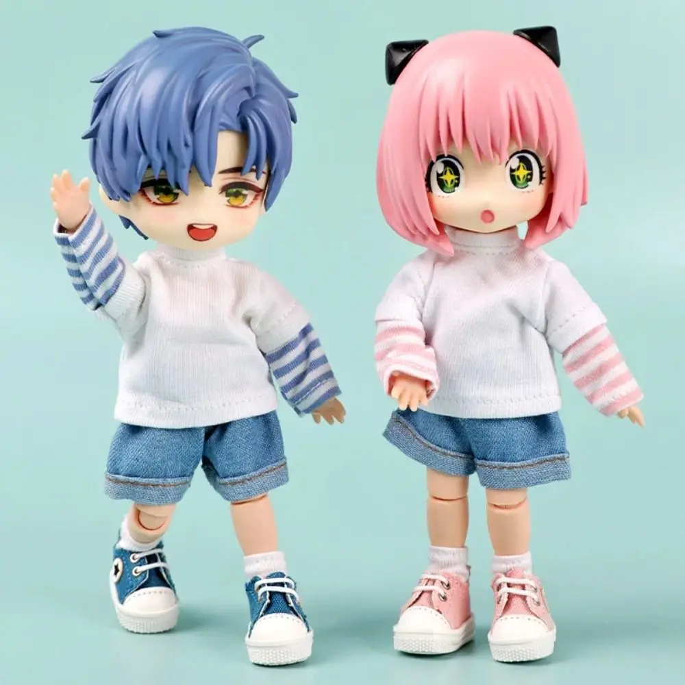 

Модные туфли Ob11 со звездным узором, низкие кеды для ролевых игр, кукольные парусиновые туфли, милый наряд, повседневные кукольные туфли, Gsc DOD YMY