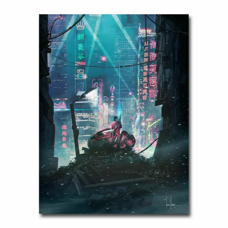 J0096 Akira - Red Fighting  Japan Anime 2019 Movie Wall Sticker Silk Poster Art Light Canvas Home Decoration