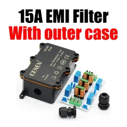 15A 20A EMI Filter AC 110V 220V Audio Amplifier Power Supply Purifier Surge Overvoltage EMC Electromagnetic Interference