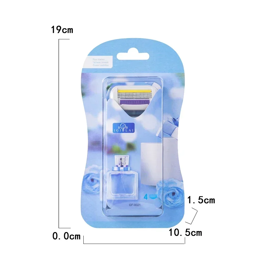 4 Pcs High Quality Women Razor Blades Beard Body Hair Remover Compatible Venus Shavers Replacement Heads Summer Gift