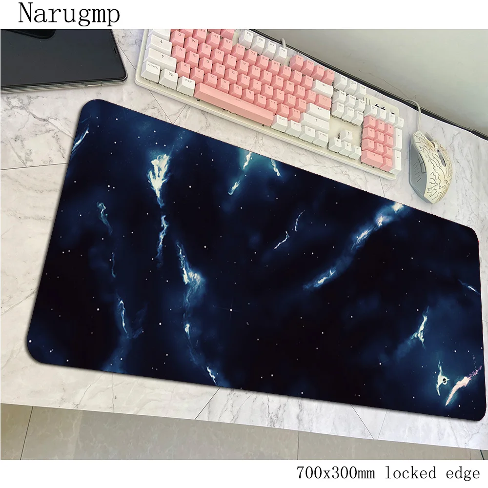 Space Artistic mouse pad wrist rest gaming mousepad anime 900x400x4mm notbook desk mat thick cute padmouse games pc gamer mats