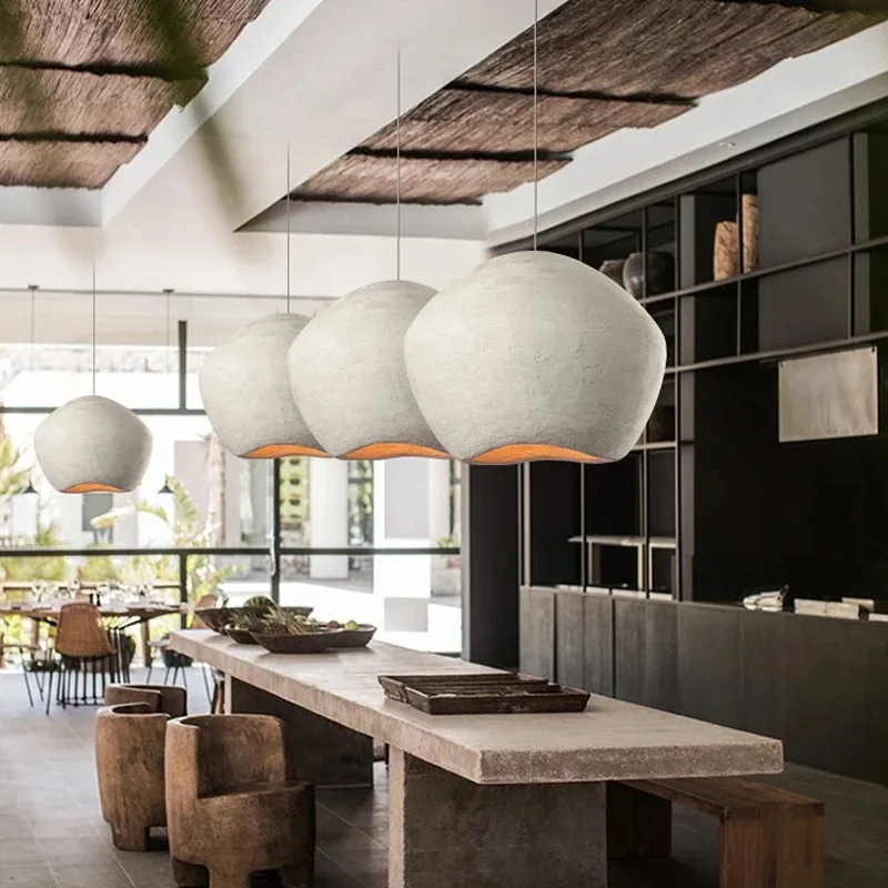Nordic Minimalism Wabi Sabi Wind Pendant Lights Designer Pendant Lamp for Restaurant Bar Home Dining Room Island Pendant Lights