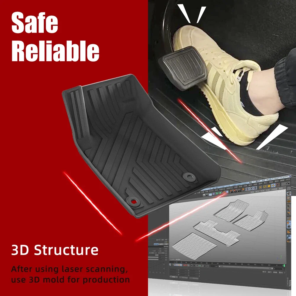 

TPE 3D Car Floor Mat LHD for MG5 2021-2025 Car Mat Waterproof Non-slip carpets