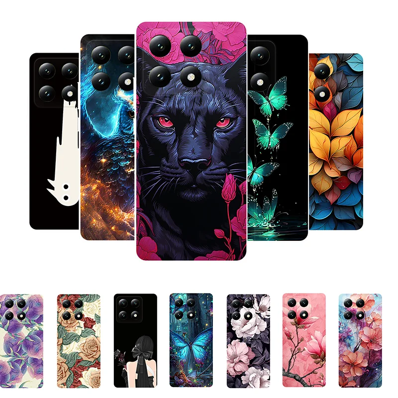 For Xiaomi 14T Pro Case Mi 14T Animal Soft TPU Protective Silicone Case for Xiaomi 14T 14 T Pro Back Cover Xiaomi14T Phone Case