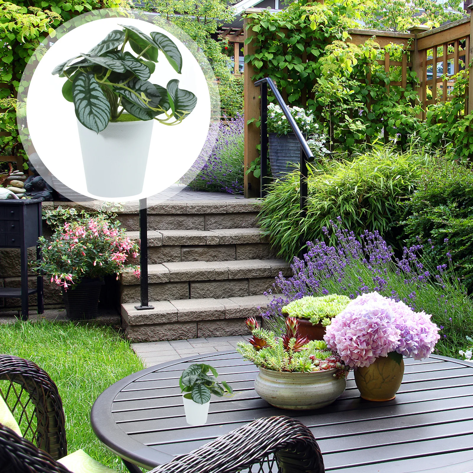 

Artificial Bonsai Plant in Pot Realistic Fake Potted Plants Decor for Home Office Desktop Small Lifelike Greenery Simulation