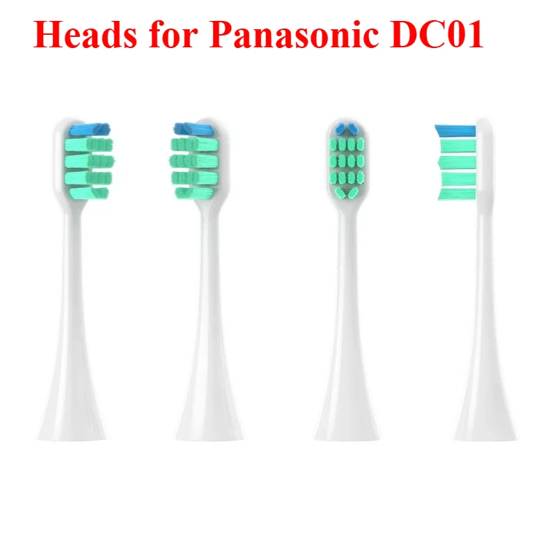 

Сменные насадки для щетки Panasonic DC01, 6 шт., мягкая вакуумная отбеливающая щетина DuPont, сменные насадки для звуковой очистки DC01