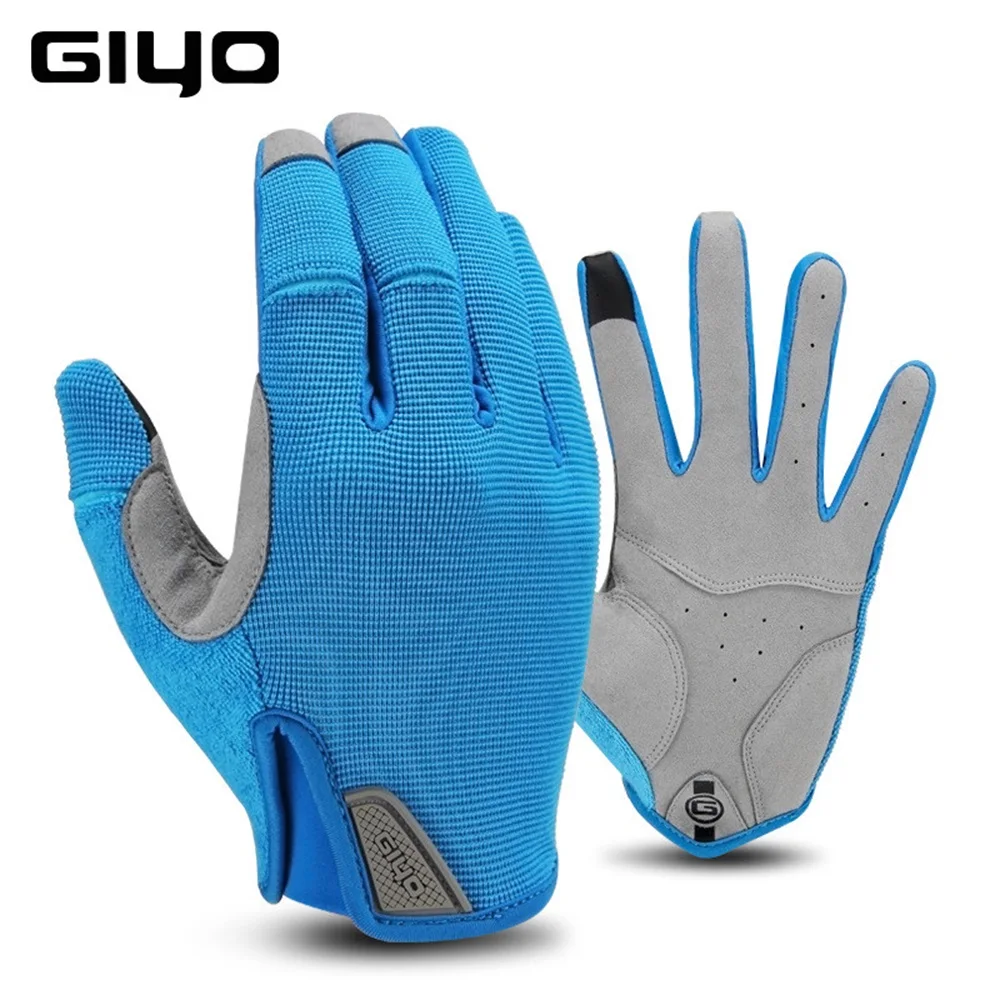 NEW GIYO Unisex Cycling Gloves Mens Winter MTB Bike Full Finger Gloves For Outdoor Hiking Sportwear Non-Slip Lycra Gloves S-05