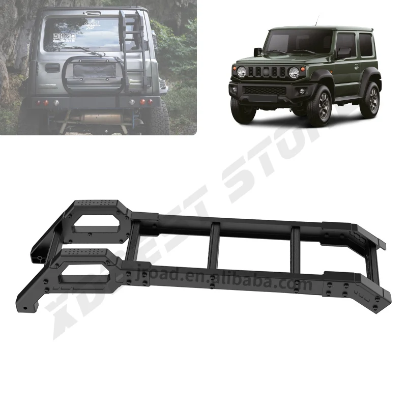 

Jimny Tail Ladder Rack Aluminum Rear Climb Ladder For Suzuki JIMNY JB64 JB74 JB64W JB74W JC74 2019 2020 2022 2023 2024 2025