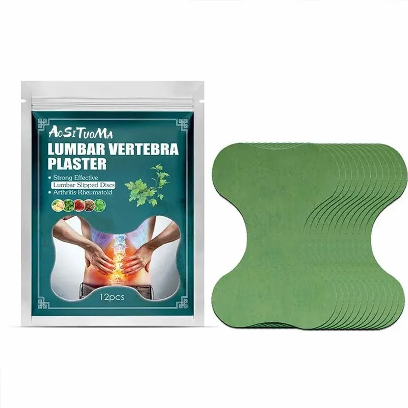 12pcsLumbar Patch to Relieve Lumbar Stiffness, Swelling and Pain Lumbar Disc Protruding Muscles and Bones Care Patch