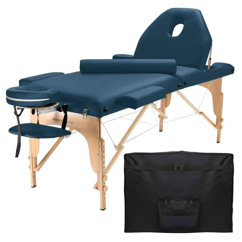 Wooden Useful Colorful Portable Massage Table For Professional Facial Pregnant Spa Accessories Salon Massage Bed