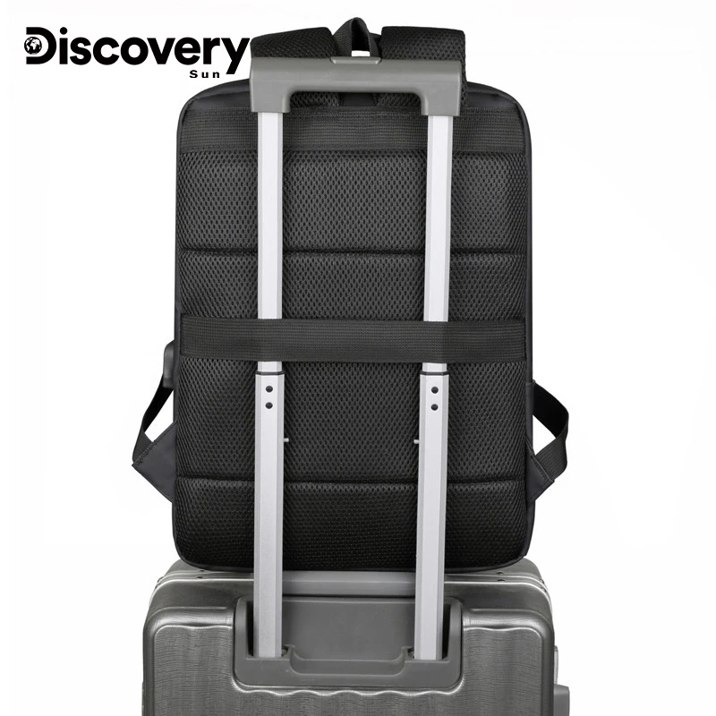 DISCOVERY-SUN Laptop Backpack Anti-theft Waterproof School Backpacks USB Charging Men Business Travel Bag Backpack New Design