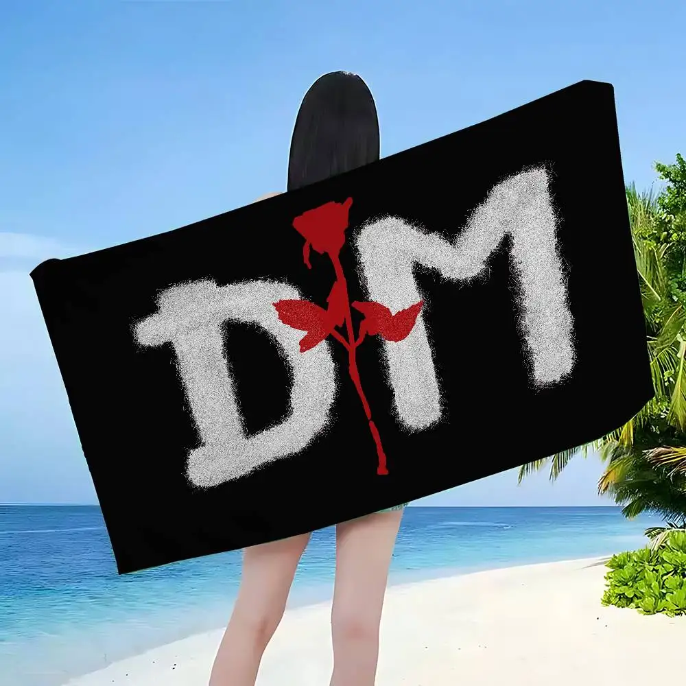 Synthpop Band D-Depeche M-Mode Microfiber Printed Beach Towel Mountain Climbing Yoga Beach Swimming Running Absorbent Soft Towel