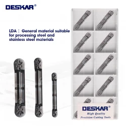 DESKAR-Carbide Slot Blades, CNC Lathe Cutter, Cutting Groove, Turning Tool, Alta Qualidade, 100% Original, MRMN200, MRMN300, MRMN400-M, LDA