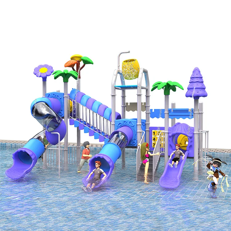 Amusement Play Equipment Playgrounds Attraction Park Plastic Manufacturer Waterpark Water Slides for Children