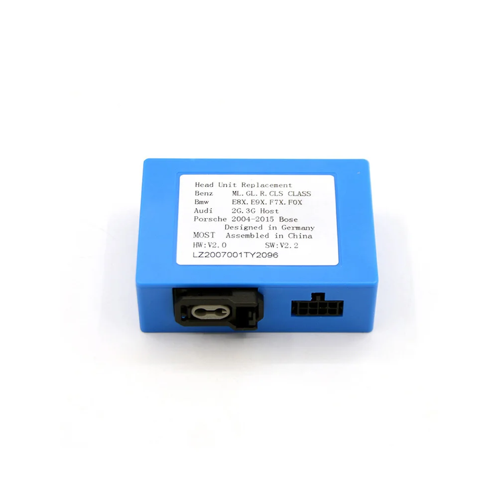 Registratore in fibra per Benz Per BMW Per Porsche Cayenne Adattatore ottico per amplificatore radio stereo per auto