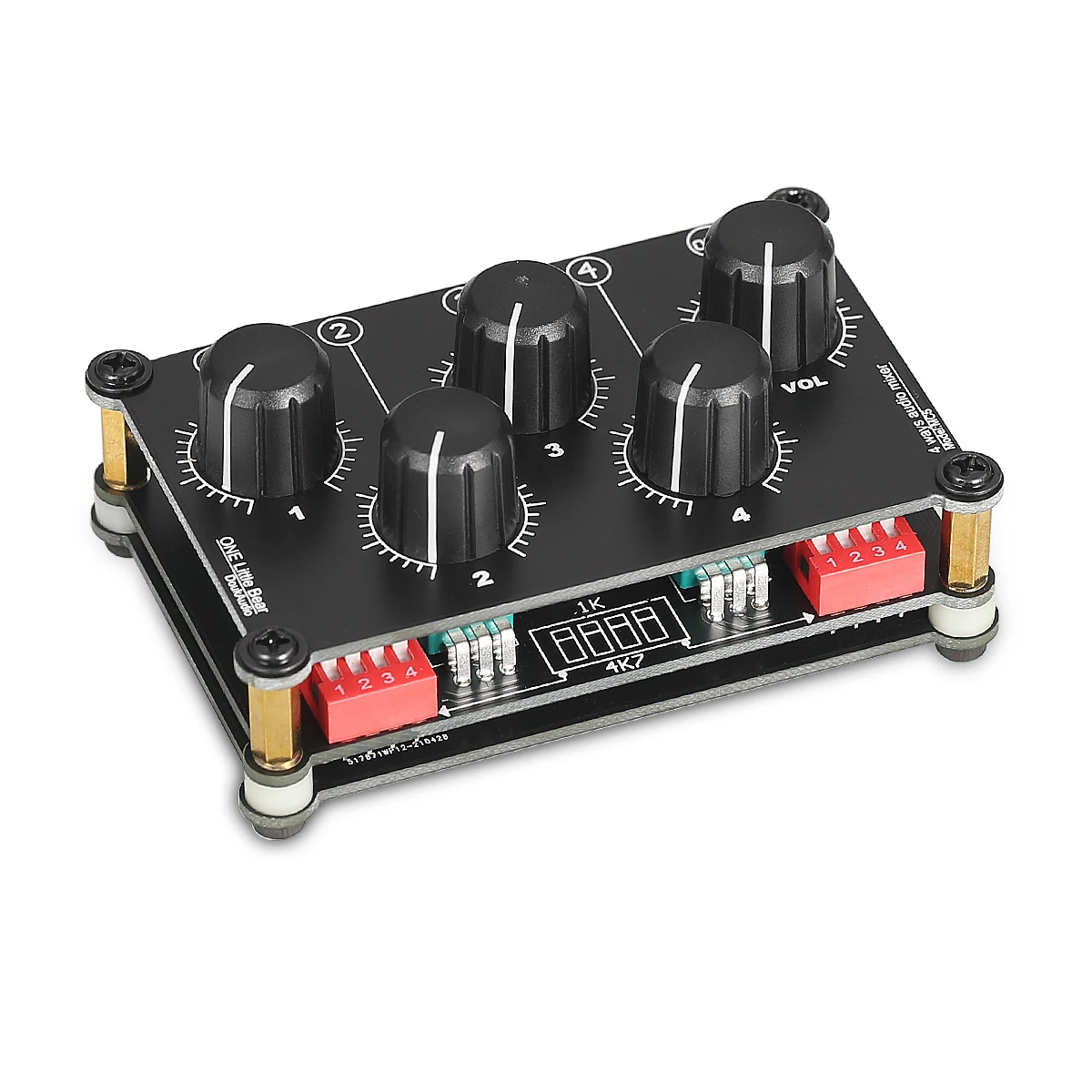 Nobsound мини 4-канальный стерео линейный Миксер для живой студийной записи портативная пассивная аналоговая звуковая смешивающая консоль с низким уровнем шума