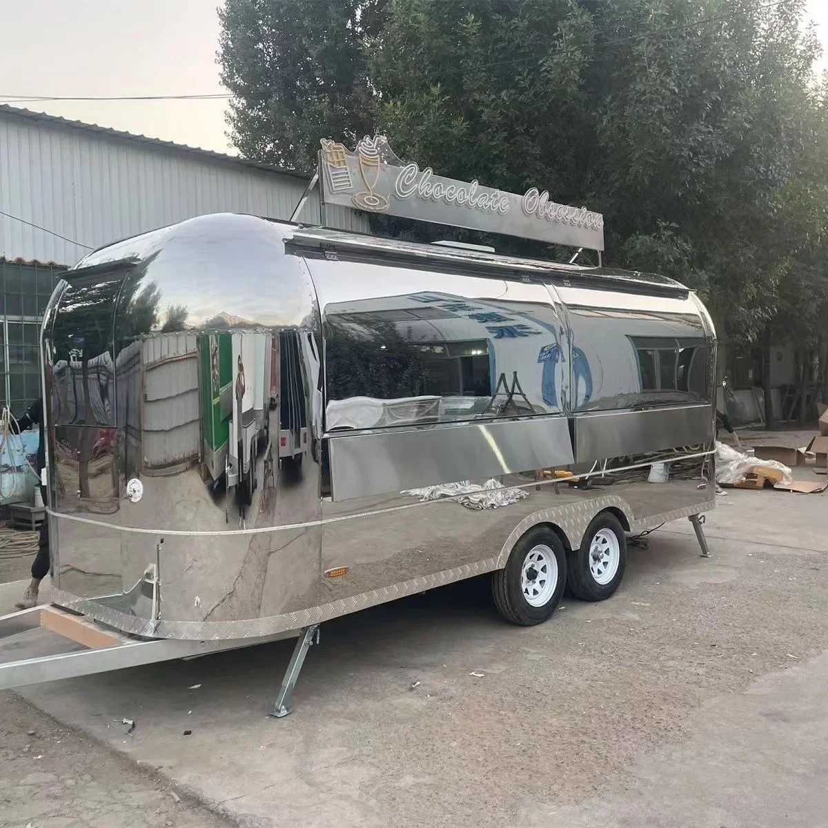 Customized CE Certificate Mobile Fast Food Van Coffee Carts Food Trailer For Sale China Ice Cream Pizza Truck Catering