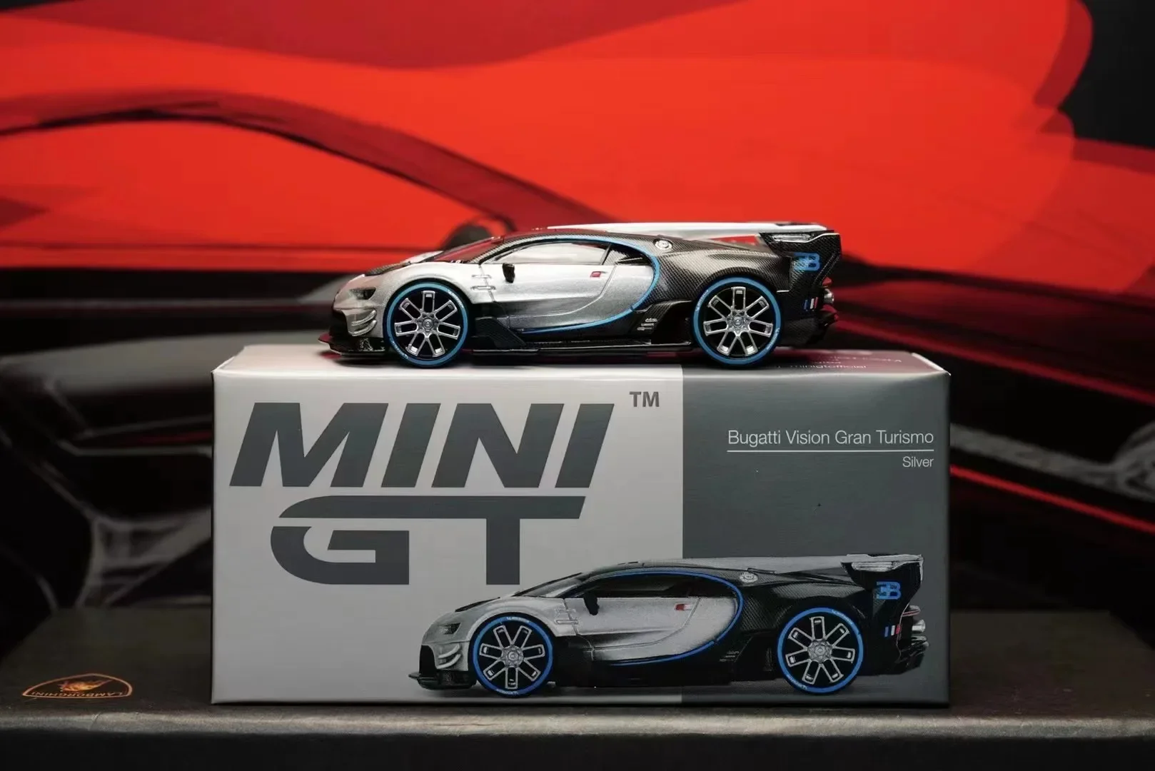 TSM modèles MINIGT 1:64 Bugatti série Vision Gran EB110 GT divo Centodieci modèle de voiture en alliage moulé sous pression cadeaux