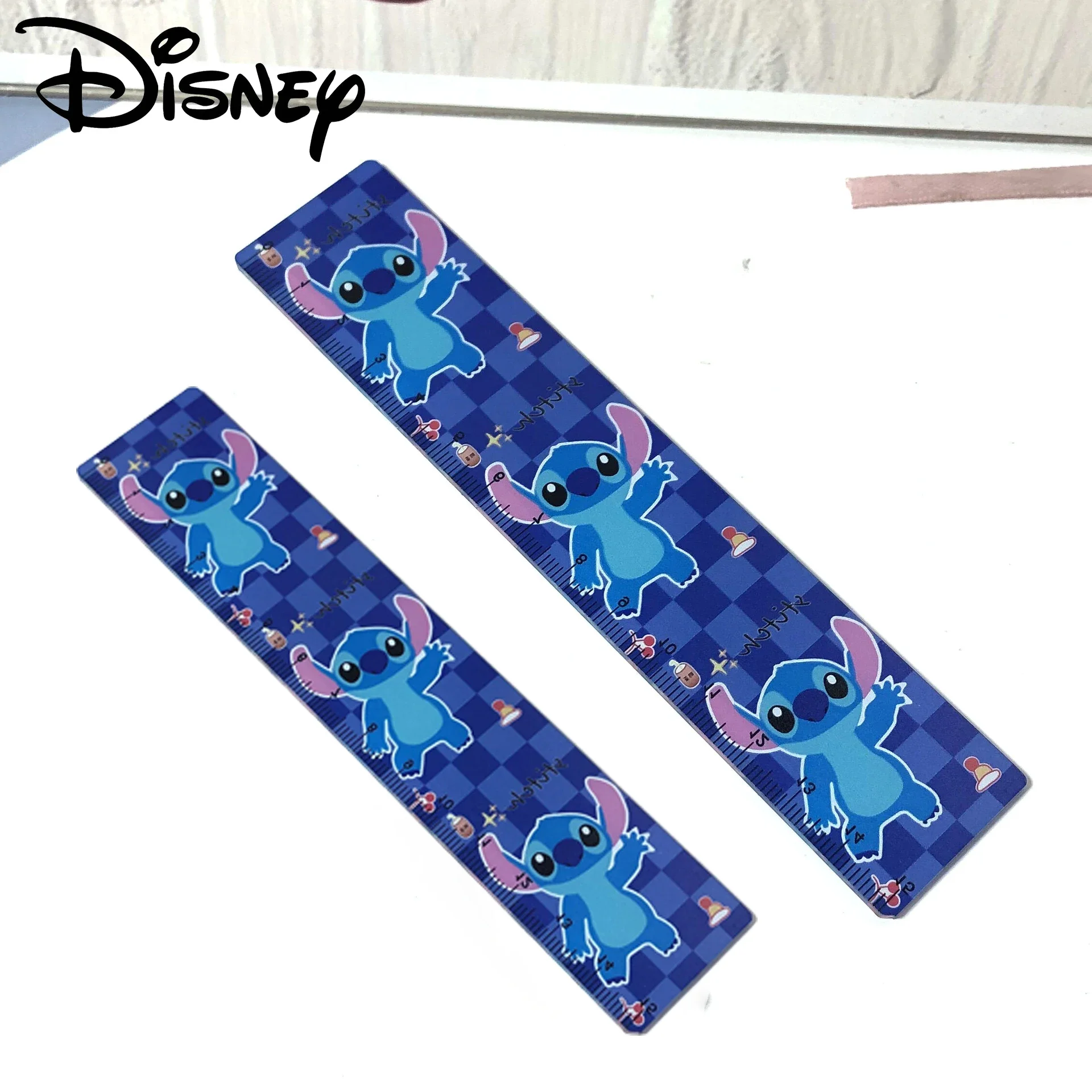 15cm Disney Stitch Ruler Cute School Supplies Kawaii Stationery Anime Accessories Office Gadgets Drafting Tools Bookmark Gift